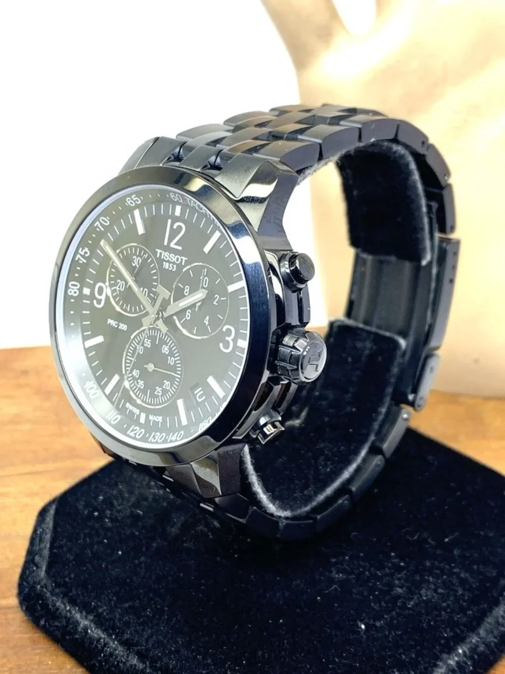 Tissot Men's Watch PRC200 Swiss Quartz Black Dial Stainless Steel T1144173305700